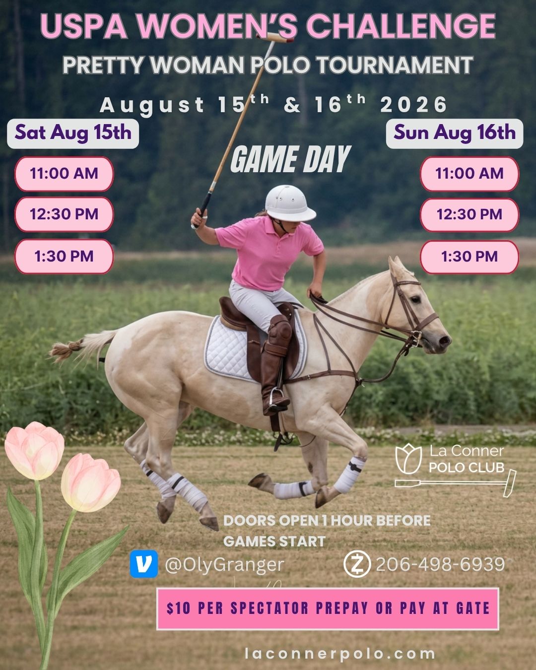 August 15th & 16th - Gates OPEN 1 Hour prior to the first match!